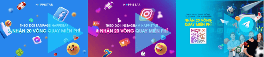 Khuyến mãi tiền thưởng không cần nạp tiền tại Happistar